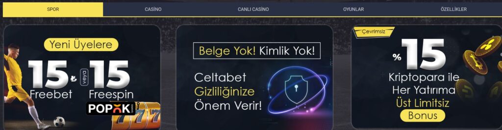 celtabet bonusları
